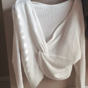 tie back sweater